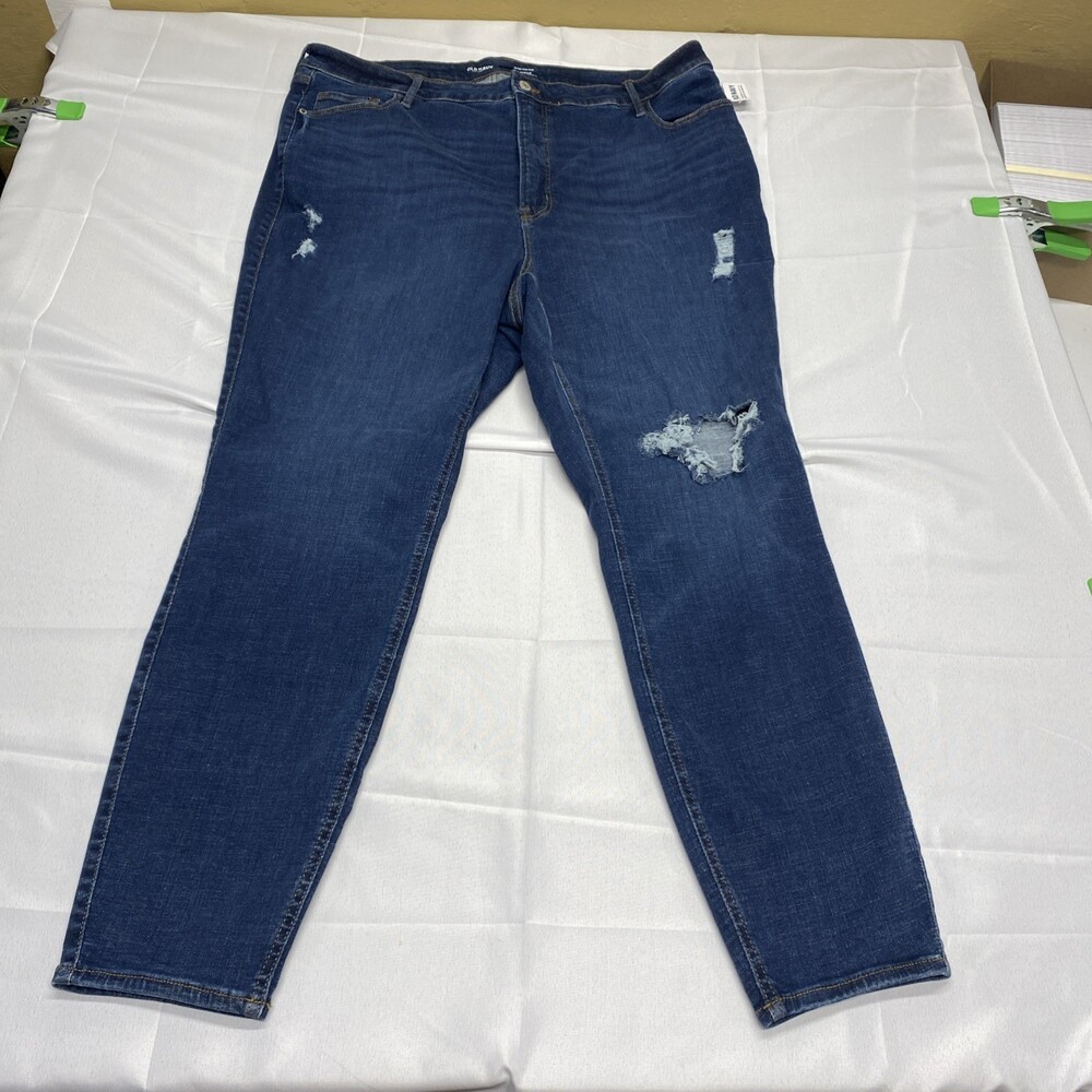 NWT Old Navy High-Rise Rockstar Super Skinny Secret-Slim Pockets Jeans Sz 22